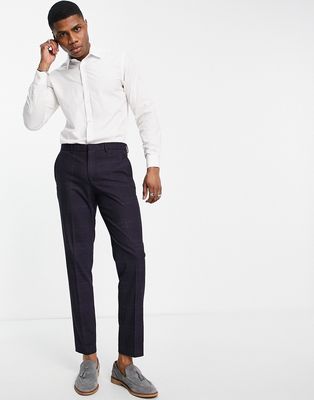 Selected Homme slim suit pants in navy check