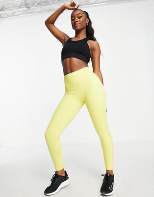 LIV by PB cut and sew leggings in yellow