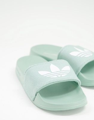 adidas Originals Adilette Lite slides in hazy green