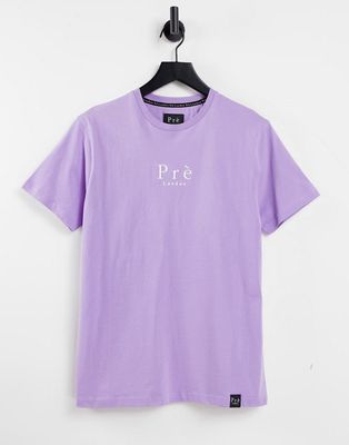 Pre London core t-shirt in lilac-Purple