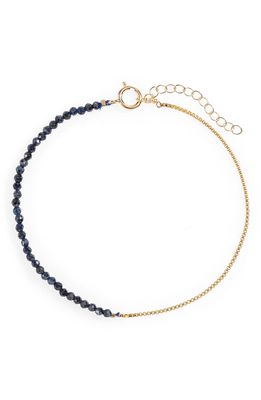 KOZAKH Ardella Beaded Bracelet in Sapphire/gold