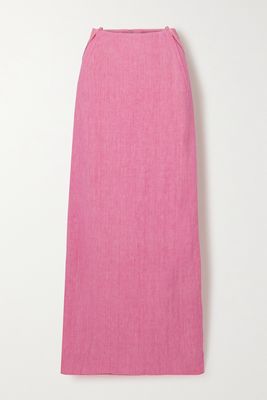 Jacquemus - Novio Linen Maxi Skirt - Pink