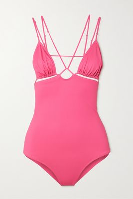 Jacquemus - Pila Cutout Recycled Swimsuit - Pink