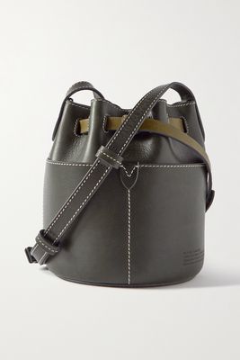 Anya Hindmarch - Return To Nature Mini Leather Bucket Bag - Green