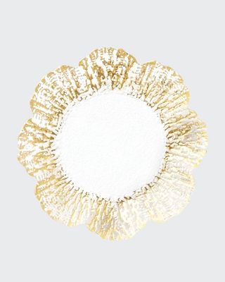 Rufolo Glass Gold Canape Plate
