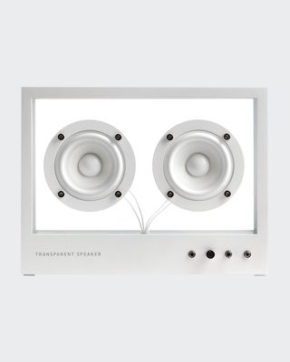 Small Transparent Speaker, White