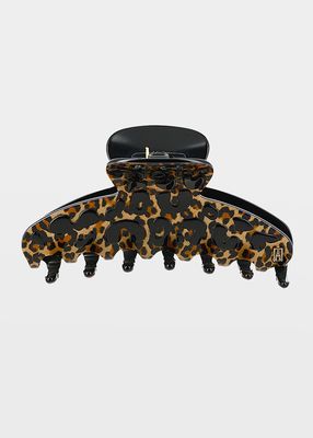 Leopard-Print Jaw Hair Clip