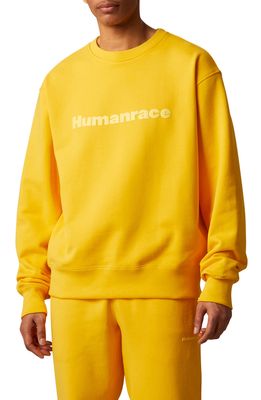 adidas Originals x Humanrace Cotton Sweatshirt in Bold Gold