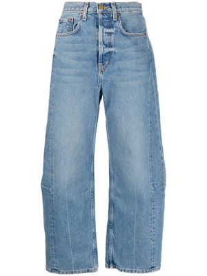 B SIDES Lasso pieced-outseam denim jeans - Blue