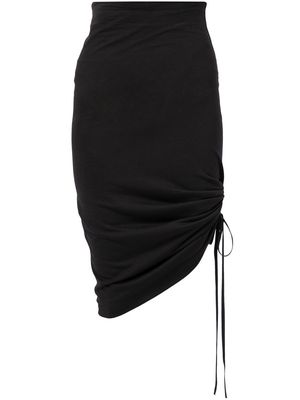 Nº21 ruched high-waisted miniskirt - Black