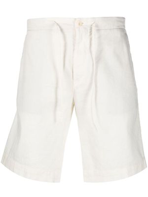 Loro Piana drawstring knee shorts - White