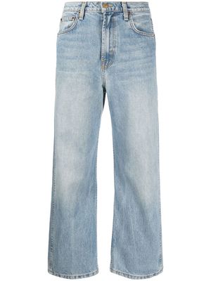 B SIDES Plein high-rise straight-leg jeans - Blue
