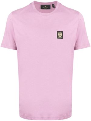 Belstaff logo-patch cotton T-shirt - Pink