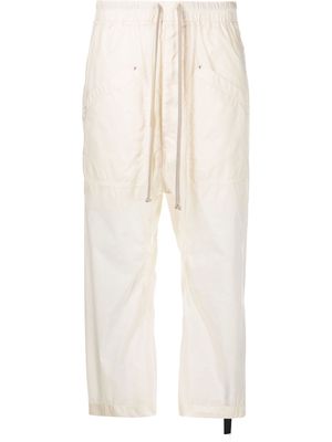 Rick Owens DRKSHDW drop-crotch cropped trousers - Neutrals