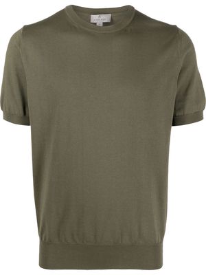 Canali cotton short sleeve jumper - Green