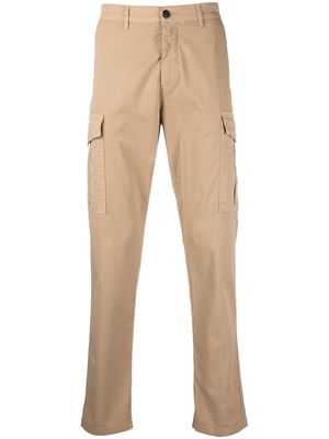Eleventy multi-pocket cotton straight-leg trousers - Neutrals
