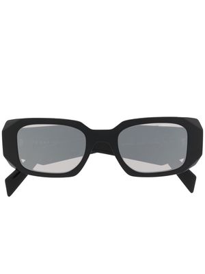 Prada Eyewear logo-arm detail sunglasses - Black