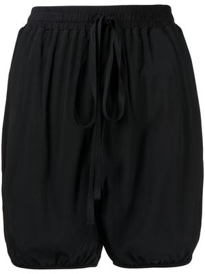 Nº21 drawstring waist ruched shorts - Black