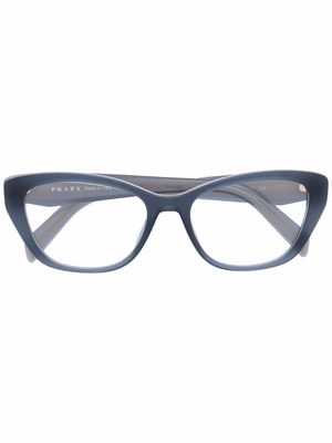 Prada Eyewear cat-eye frame glasses - Blue