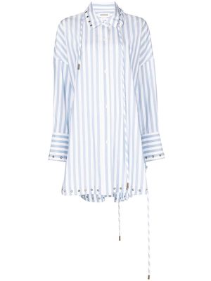Monse stripe-pattern cotton shirt - Blue
