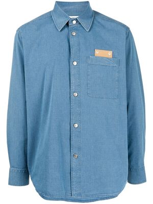 Craig Green patch-detail denim shirt - Blue