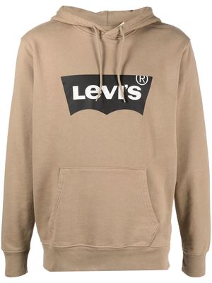Levi's logo-print hoodie - Neutrals