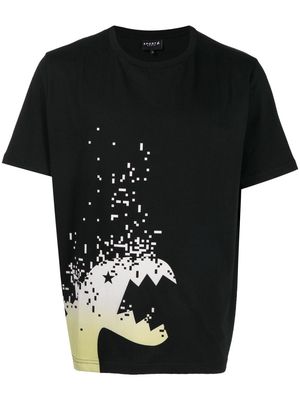 SPORT b. by agnès b. dinosaur-print T-shirt - Black