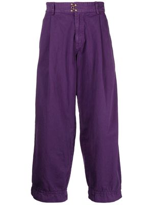 Kolor straight-leg chino trousers - Purple