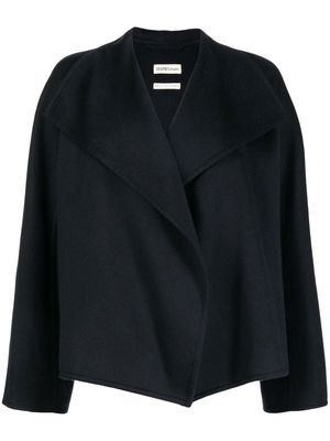 Hermès 1990-2000s pre-owned open-front cashmere jacket - Black