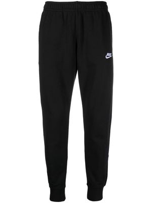 Nike logo-embroidered track pants - Black