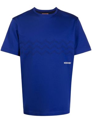 Missoni zig-zag print T-shirt - Blue