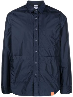 ASPESI shine finish shirt jacket - Blue