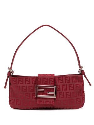 Fendi Pre-Owned 2000s Zucchino pattern mini bag - Red