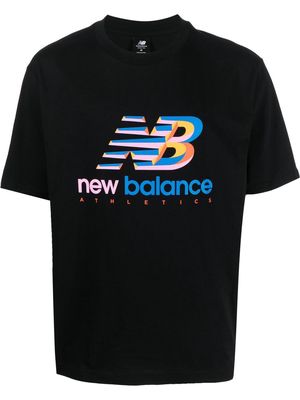 New Balance logo-print T-shirt - Black