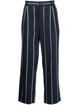 SPORT b. by agnès b. striped straight-leg trousers - Blue
