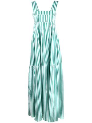Plan C stripe-print maxi dress - Green