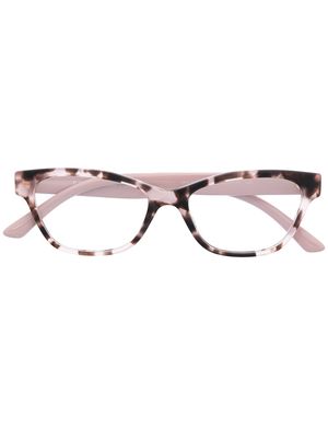 Prada Eyewear square-frame tortoiseshell-effect glasses - Pink