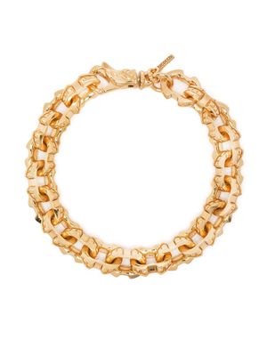Emanuele Bicocchi Gold Plated Spiked Link Chain Bracelet