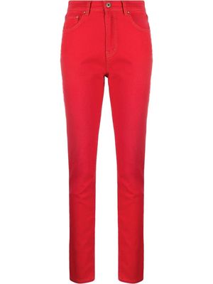Y/Project heart motif high-waisted jeans - Red