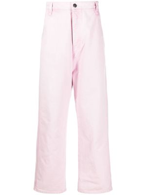 AMI Paris five-pocket straight-leg trousers - Pink