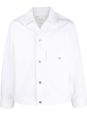 Studio Nicholson buttoned-up denim jacket - White