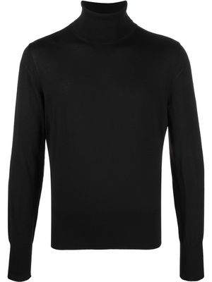 SAPIO roll neck knitted jumper - Black