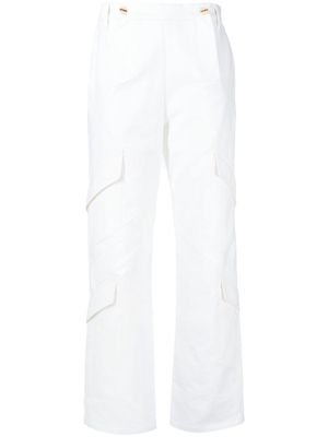 Dion Lee seam-detail cargo trousers - White