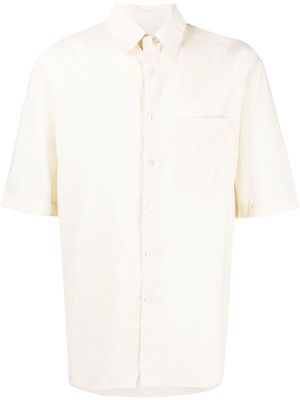 Lemaire short-sleeve chest-pocket shirt - Neutrals