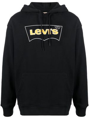 Levi's logo-print hoodie - Black