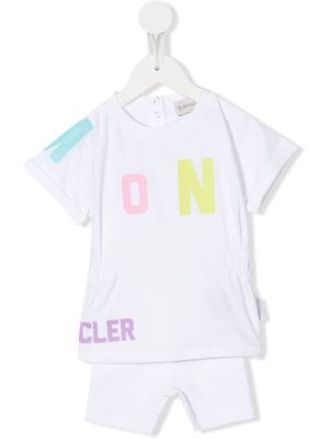 Moncler Enfant logo-patch tracksuit set - White