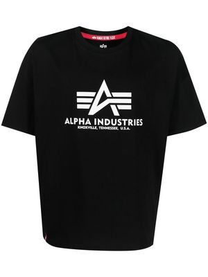Alpha Industries logo-print T-shirt - Black