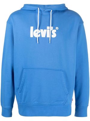 Levi's logo-print hoodie - Blue