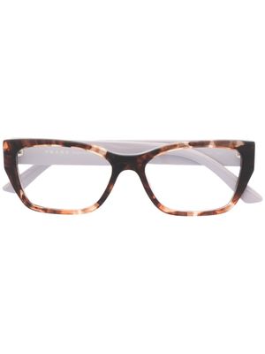 Prada Eyewear wayfarer-frame glasses - Brown