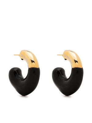 Sunnei Rubberized Small Earrings - Black